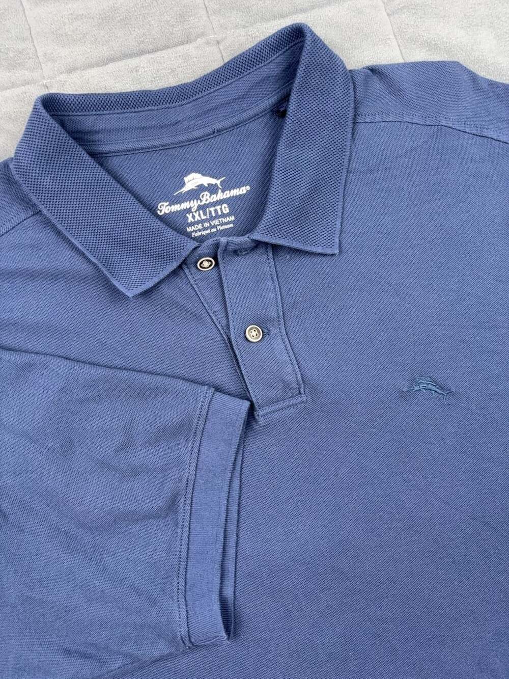 Tommy Bahama Men's Blue Polo Shirt Size XXL